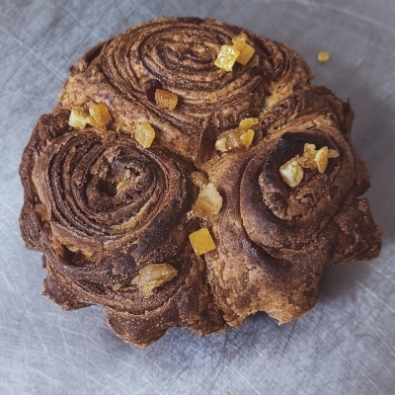 Brioche feuilletée aux fruits confits