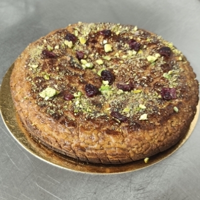 Galette pistache cranberries